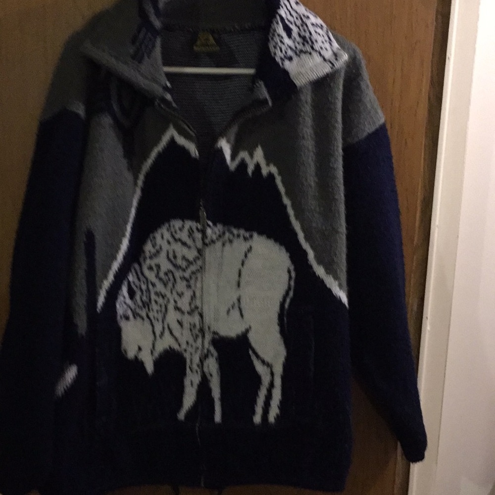 Ruminahui zippered wool jacket